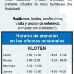 Horario de atención en las oficinas misionales: