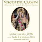 Misa en honor a la Virgen del Carmen
