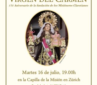 Misa en honor a la Virgen del Carmen