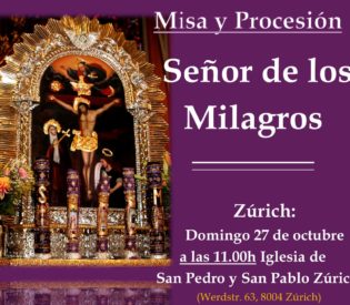 Novena , Misa y Procesión en honor al «Señor de los Milagros»