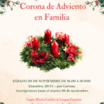 Preparación de la Corona de Adviento en familia