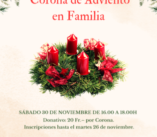 Preparación de la Corona de Adviento en familia